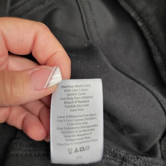 Black Denim High Waist Stretchy Comfy Jeggings Jeans - Picture 6 of 7